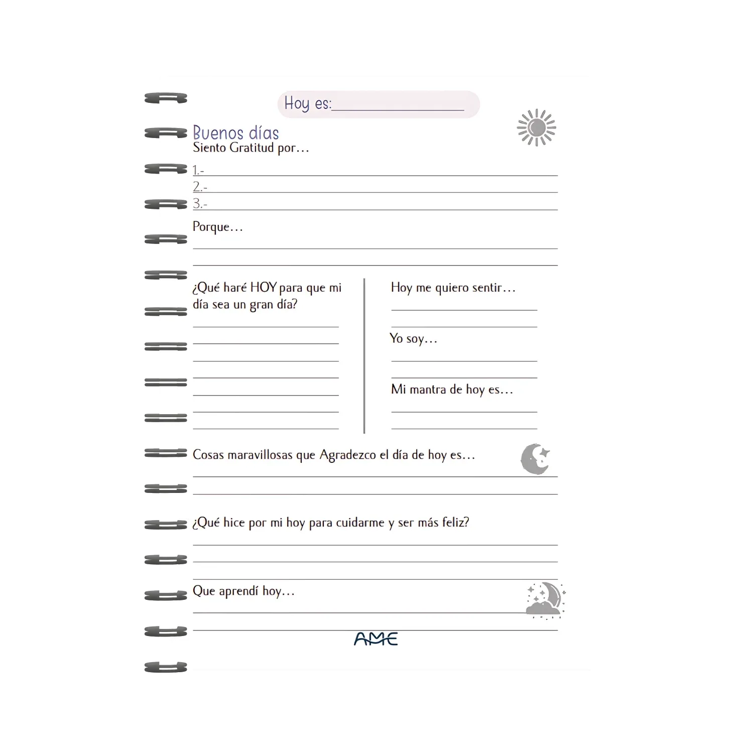 Diario de Gratitud — Alana