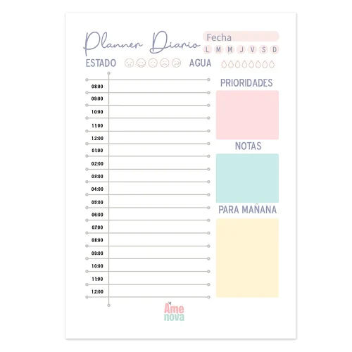 Planner Diario "PinkDay"