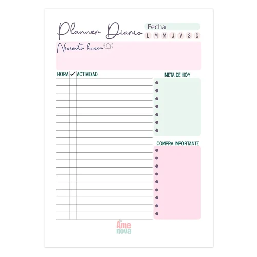 Planner Diario "SunnyDay"