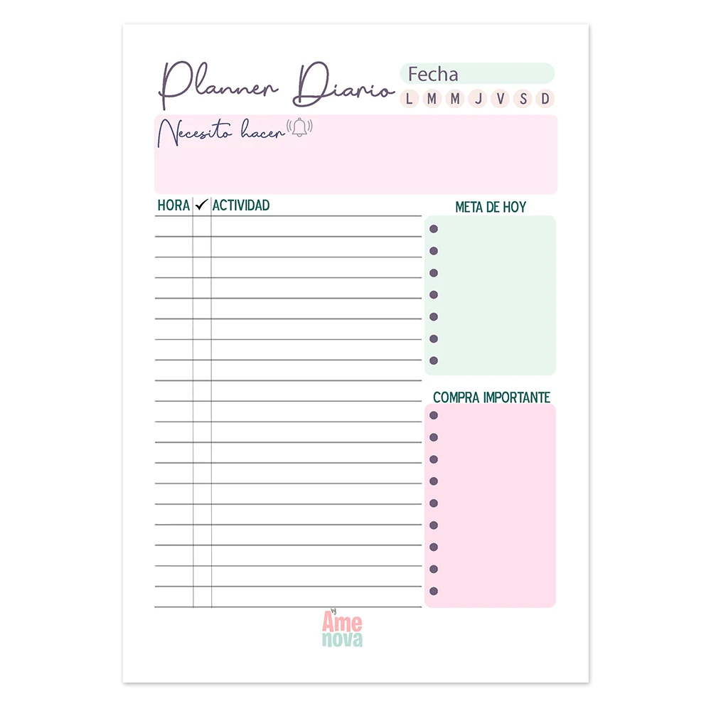 Planner Diario "SunnyDay"