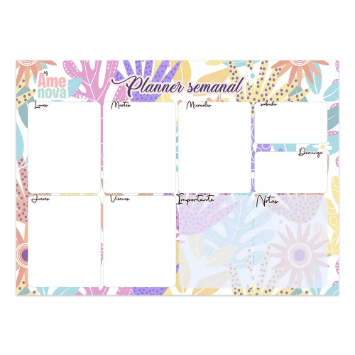 Planner Semanal "Tropical Week"