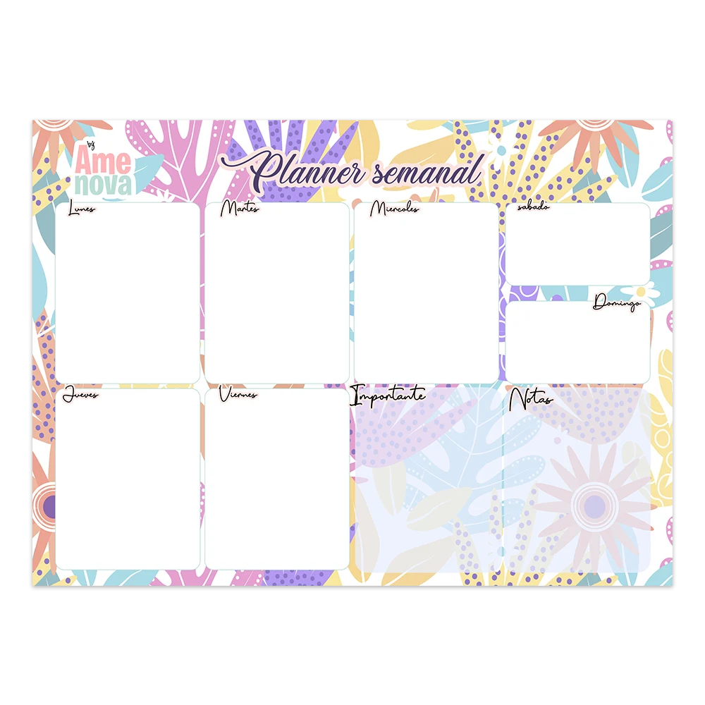 Planner Semanal "Tropical Week"