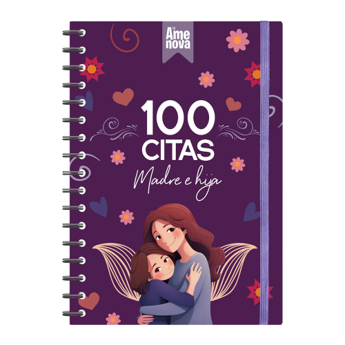 Álbum 100 citas Madre e Hija diseño "Purple"