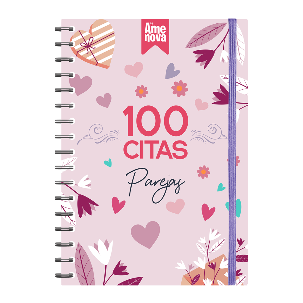 Álbum 100 citas Parejas diseño "Pink"