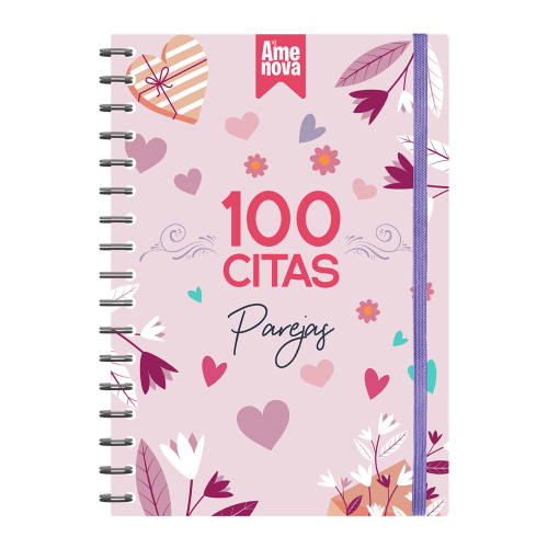 Álbum 100 citas Parejas diseño "Pink"