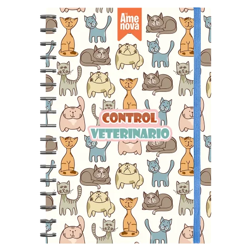 Control Veterinario diseño "Mi Gat@ saludable"