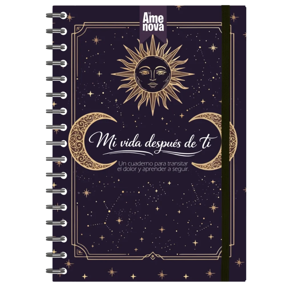 Diario de duelo Mi vida después de ti diseño Purple