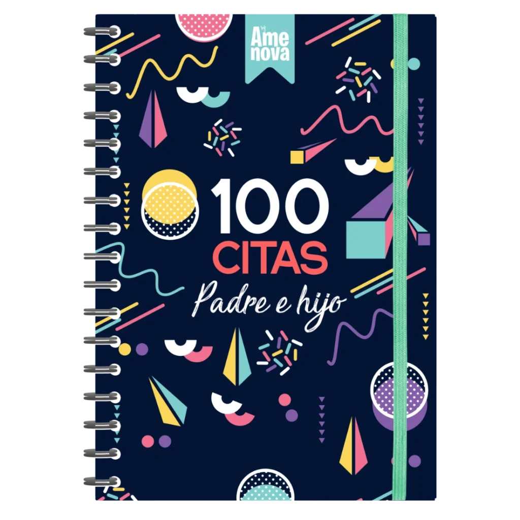 Álbum 100 citas Padre e Hijo diseño "Festive Cool"