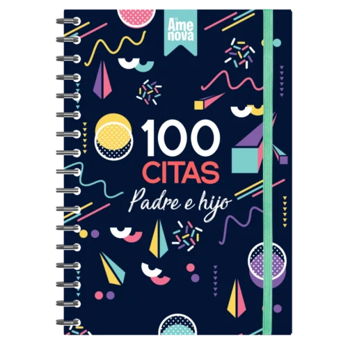 Álbum 100 citas Padre e Hijo diseño "Festive Cool"